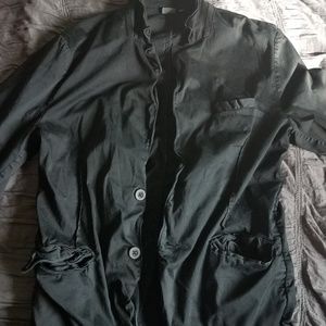 GRAY Saks Fifth Ave Button Down Long Sleeve Shirt